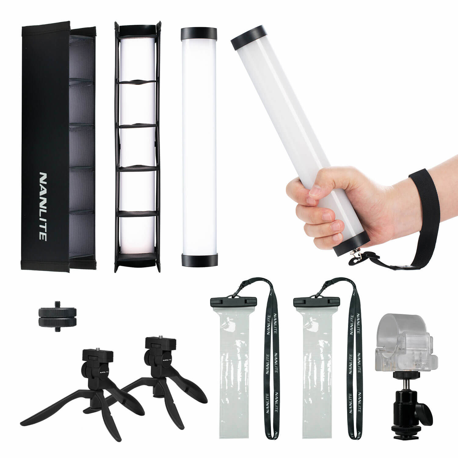 Nanlite Nanlite PavoTube II 6C RGBWW LED Tube Light Duo Plus Kit