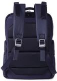 Hedgren TSUTSUMI Sac à dos pour bébé avec matelas à langer et protection RFID – hydrofuge – matériau recyclé – Peacoat Blue