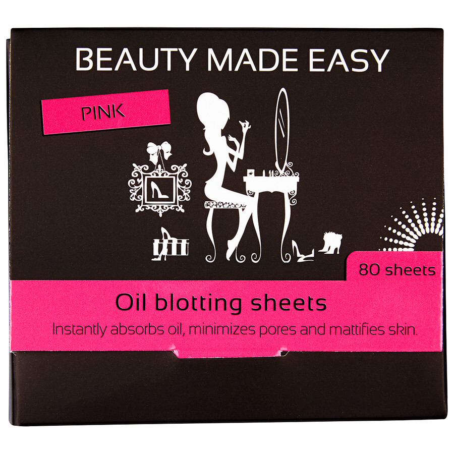 Beauty Made Easy Oil Blotting Sheets Pink