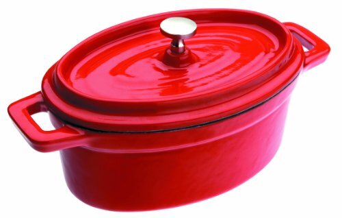 Ibili Mini-braadpan ovaal, gietijzer, zwart/geel/transparant, 13 cm