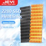 JEYI M.2 SSD koellichaam aluminium koeler Multi-versie NVMe-radiator met thermische pad, stofpapier voor PS5/PC/laptop M2 2280 SSD