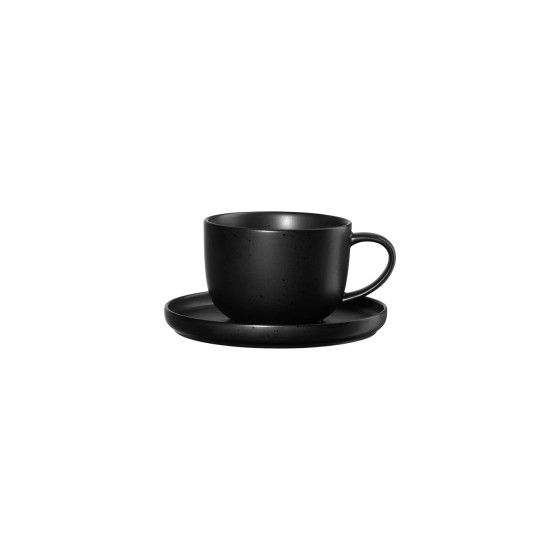 Asa Selection Coppa Kuro theekop met schoteltje, 200 ml