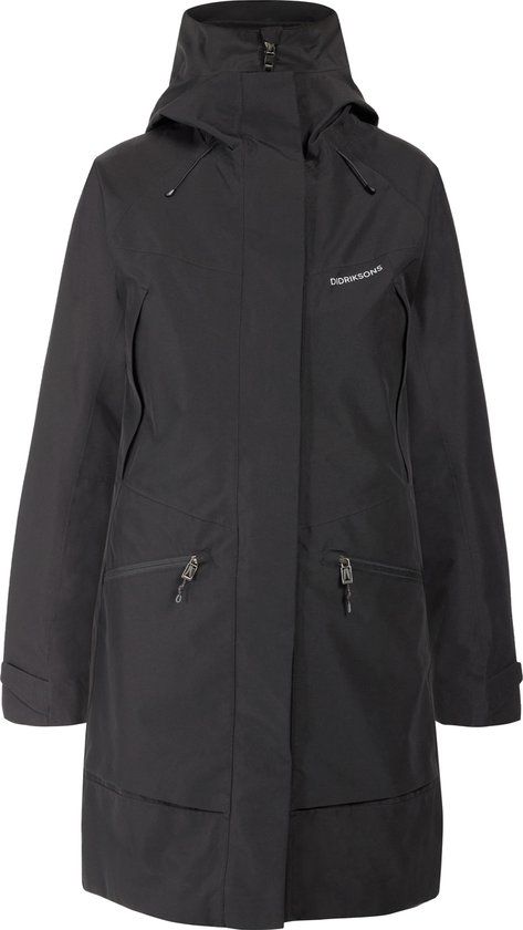 Didriksons ILMA WNS PARKA 8 Dames Outdoorjas - Black - Maat 36 - 2024