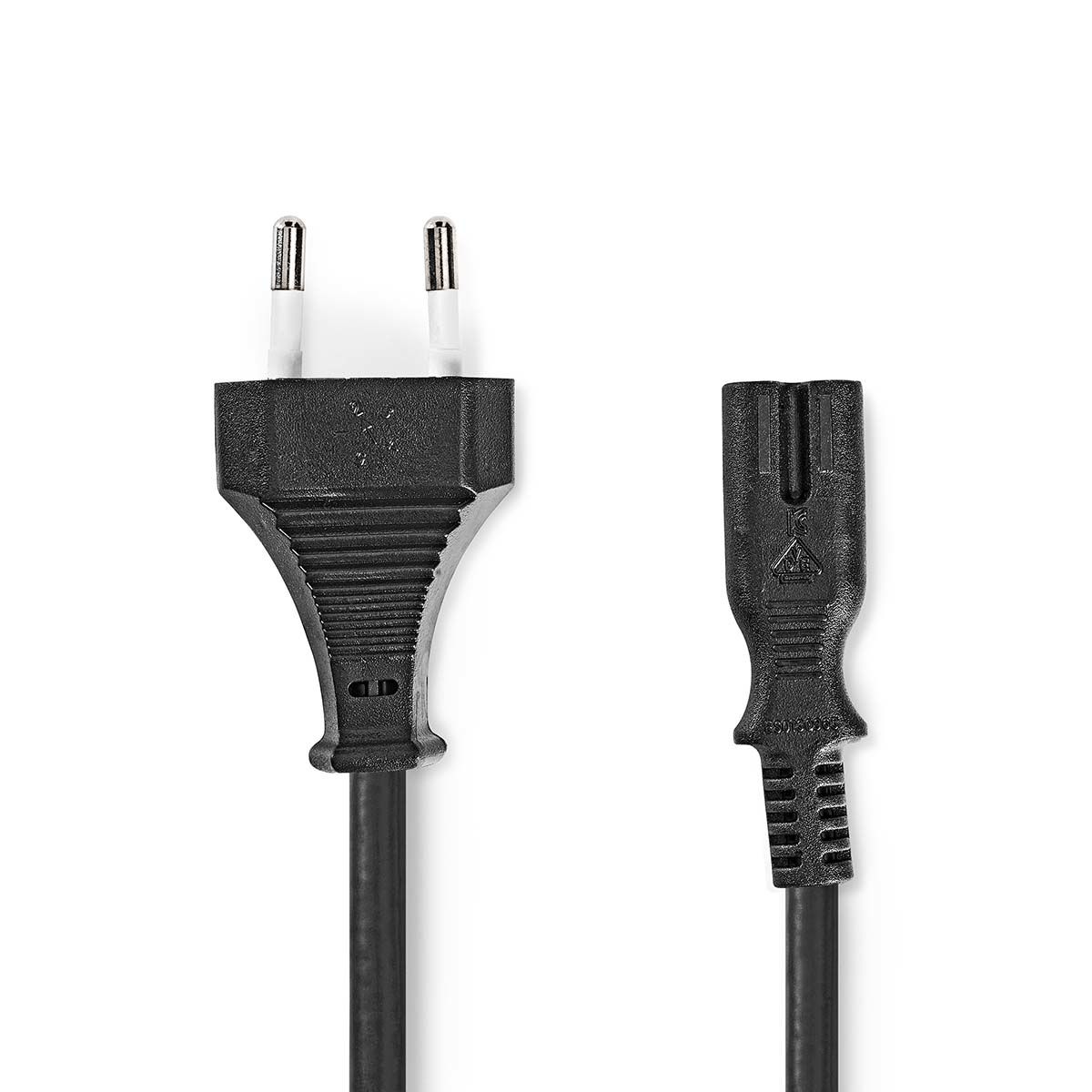 Nedis Stroomkabel - Euro Male - IEC-320-C7 - 2m - Zwart