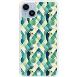 Apple iPhone 14 Toucan losange Verstevigd hoesje met sublimatie bedrukking