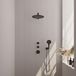 Brauer Black Edition Thermostatische Regendoucheset Inbouw - Hoofddouche 30 cm - Mat Zwart