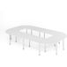 Hammerbacher Ensemble de table de réunion série K - 400x240 cm