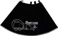 All Comfy Cone Hondenkap Zwart XS 23-27 CM / 11 CM HOOG