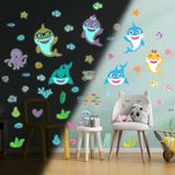 Ambiance Sticker Lichtgevende sticker - ZEEDIEREN - Fluorescerende muur-/plafondsticker voor kinderen - 135x100cm