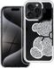 SAMSUNG Housse de protection pour le SAMSUNG A56 5G en forme d'ours en peluche, couleur argent