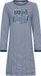 Rebelle Nachthemd Snowy Sparkles Bio Katoen Blauw/Wit Gestreept Maat 40