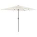 DESIGN IN Parasol De Jardin Avec Mât En Acier Blanc 300x200x250 Cm