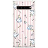 ERT GROUP Telefoonhoes voor Samsung S10 5G origineel en officieel gelicentieerd Disney patroon Alice in Wonderland 001 optimaal aangepast aan de vorm van de mobiele telefoon, hoes van TPU
