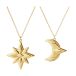 Georg Jensen Ornements de Noël 2024, 2 pièces Plaqué or