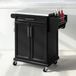 Inox keukenkast met handdoekenrek, 83x90x46 cm