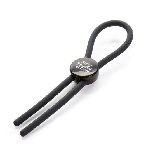 Fifty Shades of Grey Adjustable Cock Ring - Zwart - 5060428804807