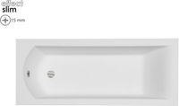 Badland SHEA SLIM ligbad 160 x 70 cm wit met styropor ombouw
