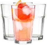 Glasmark KROSNO Longdrinkglazen van transparant glas, universeel, 270 ml, 4 stuks, perfect voor thuis, restaurants en feestjes