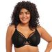 Elomi KINTAI dames Plunge bh - ZWART - Maat 75L