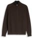 Tom Tailor - Gilet en coton - Taille M - Marron chocolat foncé chiné