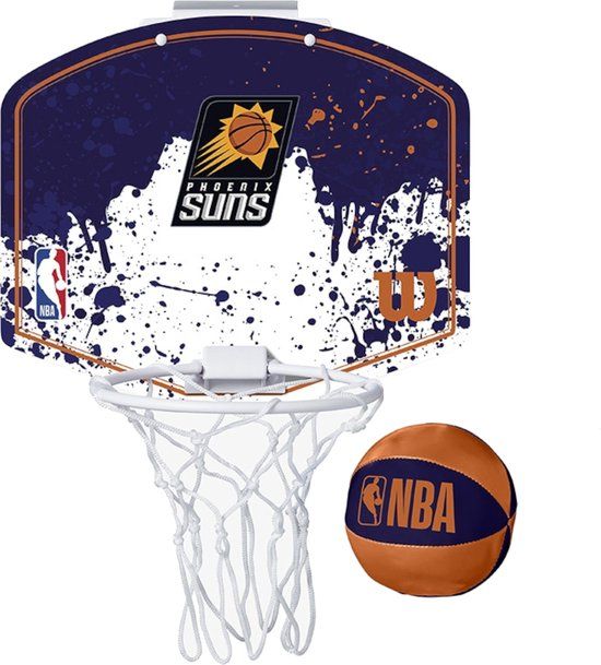 Wilson NBA Team Mini Hoop Phoenix Suns - Marineblauw - Plastic