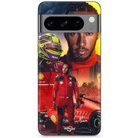 Google Pixel 8 Pro Hoesje Lewis Hamilton Scuderia Ferrari F1 officieel Maniacase