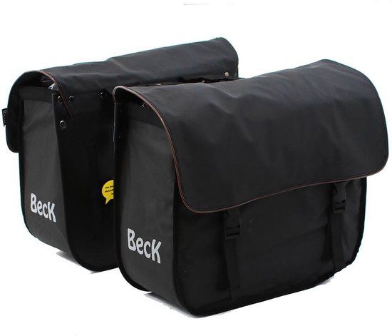 BECK Organic Fietstas - Bruin - Achter - 46L - 48cm - Stadsfiets - Kinderen