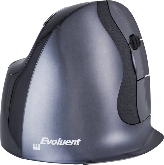 BakkerElkhuizen Evoluent D Draadloze Ergonomische Muis - Zwart/Blauw