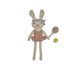 OYOY Peluche Lapin Coton Brun Multicolore