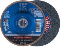 PFERD TOOLS PFERD lamellenschijf POLIFAN Z SGP STRONG STEEL Ø 180 mm korrel 36 conisch