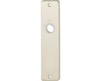 Algemeen Hoppe kortschild 378 F2 blind zwart metaal