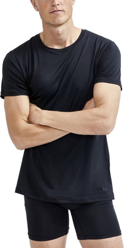Craft Core Dry Tee Heren - Zwart - Maat S