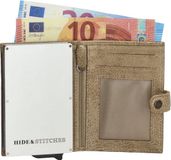 Hide & Stitches Paint Rock Safety Wallet - 100% Leer - Zand