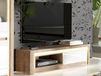 LIVOCO meuble tv-hifi 1 porte chêne ribbec/blanc