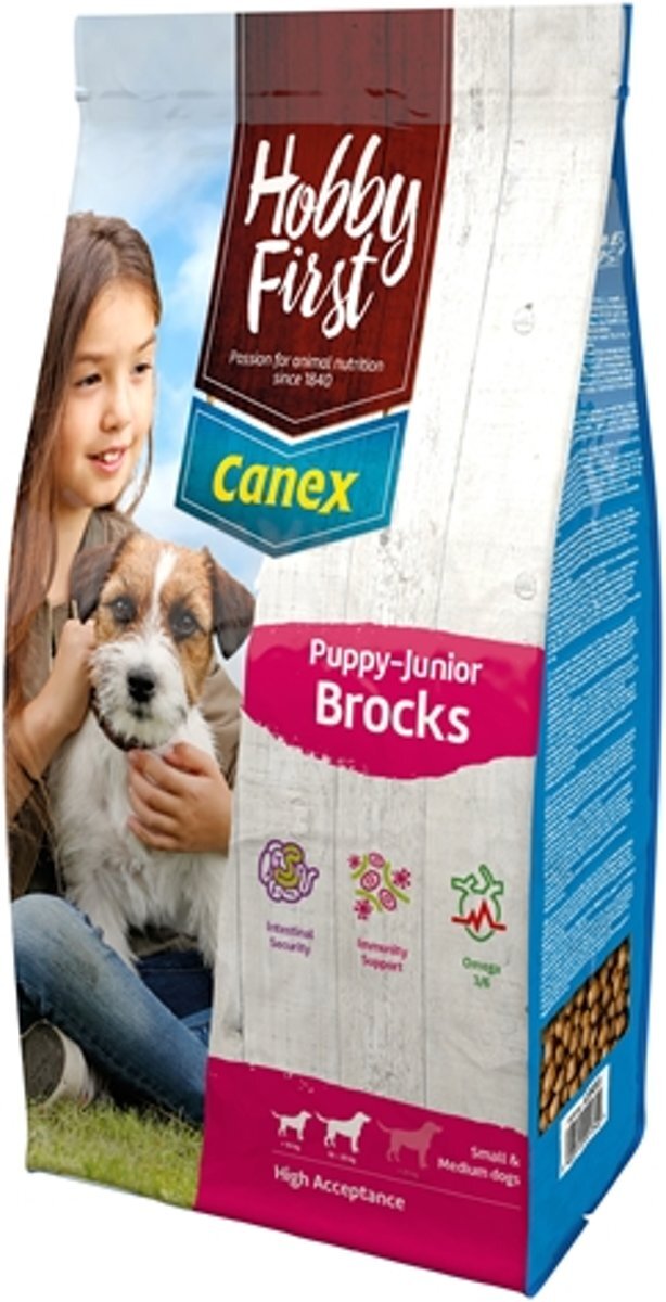 Hobbyfirst canex puppy/junior brocks hondenvoer 12 kg