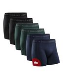 DANISH ENDURANCE Boxershorts - Katoenen Ondergoed - Klassieke Pasvorm - Heren - 6 paar - L