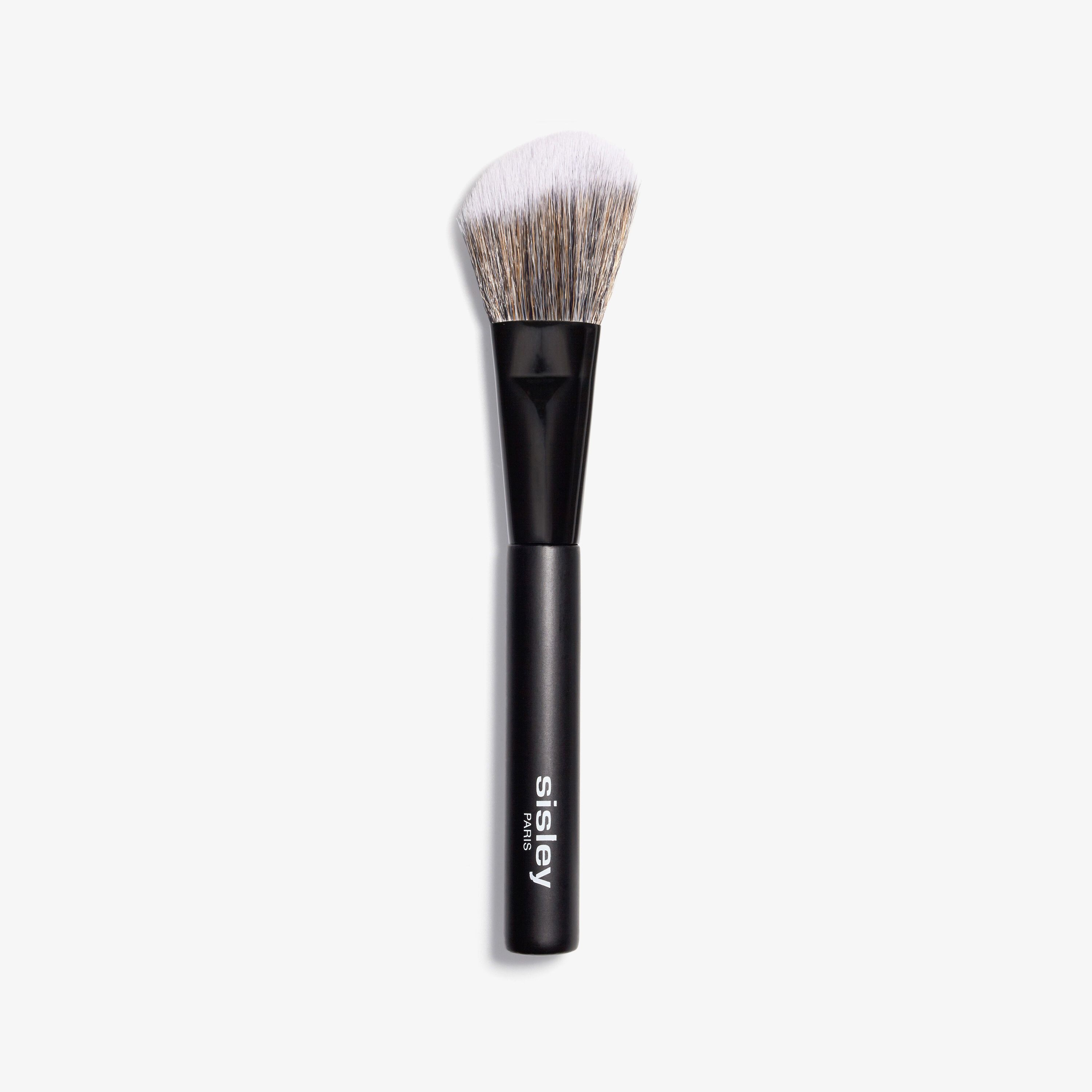 Sisley Blush Brush - Angled, Fluffy, Synthetic Blush Brush - Black