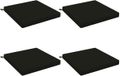 vidaXL - 4-Piece - Zitkussens - SOEST - 4 - st - 100% - Polyester - Zwart