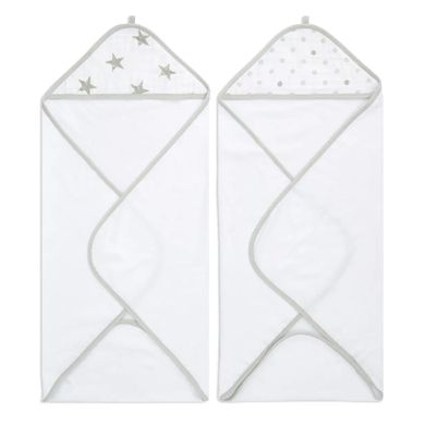 aden + anais™ essential hooded towel 2-pack - dusty