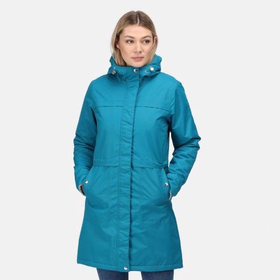 Regatta Remina Jas - Dames - Turkoois - Maat 34 - Waterdicht - Lang Model - Herfst/Winter 2022