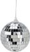 Merkloos / Sans marque Koopman International Disco kerstbal - zilver - D7,5 cm - foam - spiegelbol - discobol - kerstversiering