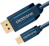 Clicktronic 70737 DisplayPort kabel 1 m Mini DisplayPort Blauw