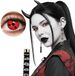 Boland - Paar 3-maandslenzen Cursed demon Rood