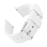 Archer Watch Straps - Vervangende Quick Release Horlogebanden van Zacht Siliconen Rubber voor Dames en Heren (Wit, 20mm)