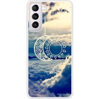 Samsung Bedrukt siliconen hoesje compatibel met Galaxy S21 Lune soleil