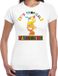 Bellatio Decorations Tropical party shirt dames - party time - wit - carnaval - tropisch themafeest XL