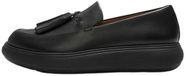 FitFlop IQ-Comff mocassins en cuir avec pompons NOIR - Taille 40