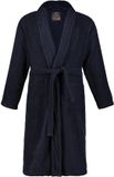 JP 1880 - Heren - Badjas thuispak sjaalkraag badstof - Donkermarine - Maat 7XL