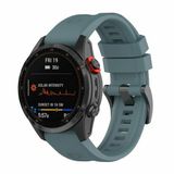 By Qubix - Siliconen sportbandje - 20mm Quickfit - Grijsblauw - Geschikt voor Garmin Instinct E - 40mm