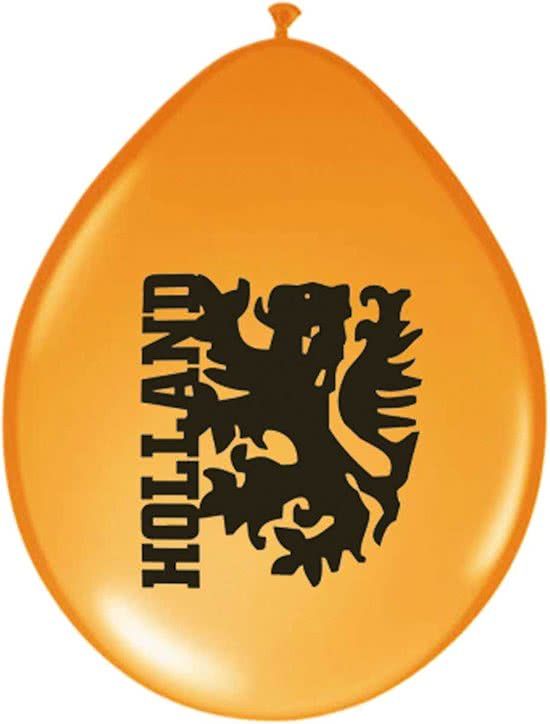 Folat Ballonnen 23 cm oranje leeuw 8 stuks